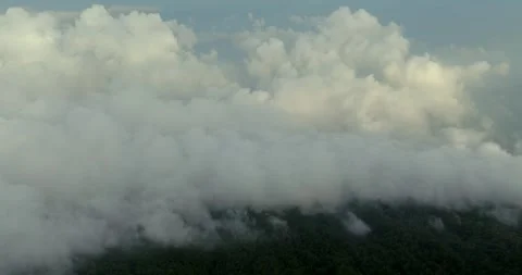 Multiple layers of clouds. View from Agung volcano in Bali island. Stock Footage 246572647