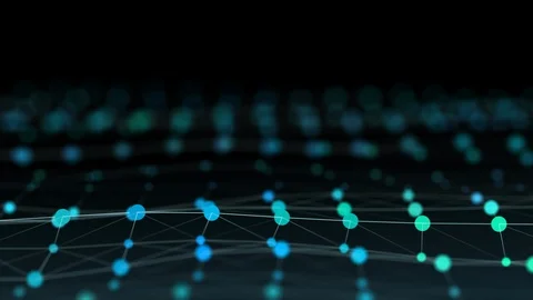 Multiple layers of information on black background. Stock Footage 113817495