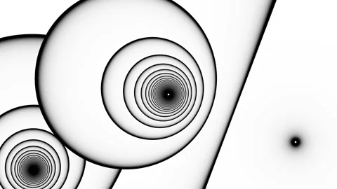 Multiple Layers of Rings Overlapping Mask Stock Footage 139738538