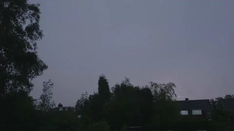 Multiple lightning flashes Stock Footage 132837561