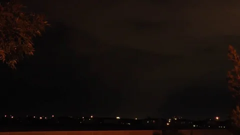 Multiple Lightning Strikes in Lightning Storm Video stock 81414506