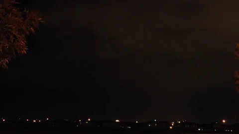 Multiple Lightning Strikes in Storm Video stock 81414485