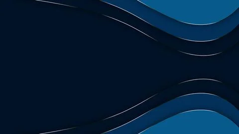 Multiple luxury blue wavy background, minimal elegant graphic Stock Illustration