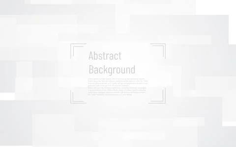 Multiple minimal square flat overlap graphic with white and grey background Stock Illustration