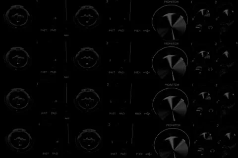 Multiple Musical Interface Background Stock Illustration