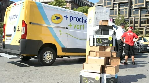 Multiple parcel express post Stock Footage 64533073