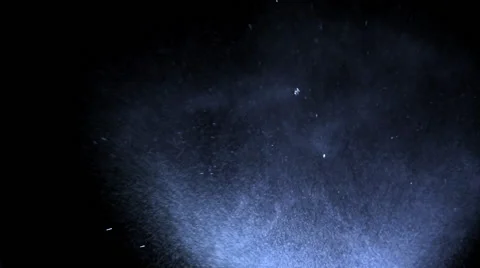 Multiple particles blast with dept of field Stockbeeldmateriaal 44293778