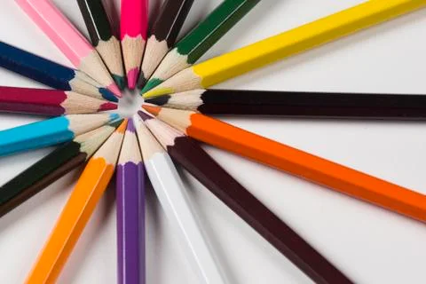 Multiple penicils. Foto stock