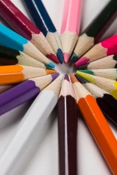 Multiple penicils. Foto stock