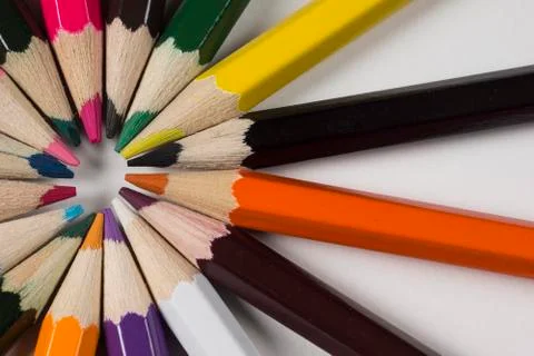 Multiple penicils. Stock Photos