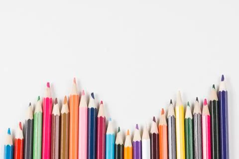 Multiple penicils. Stock Photos