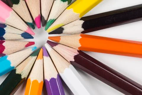 Multiple penicils. Stock Photos
