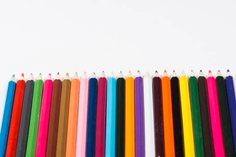 Multiple penicils. Stock Photos