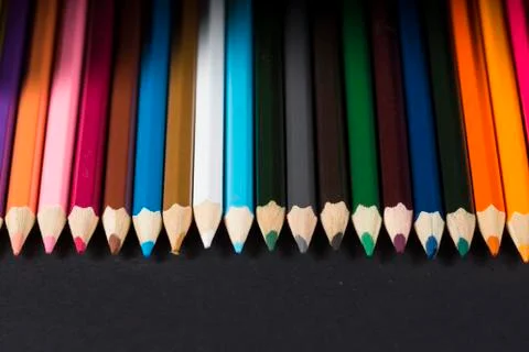 Multiple penicils. Stock Photos