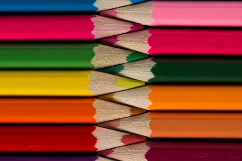 Multiple penicils. Stock Photos