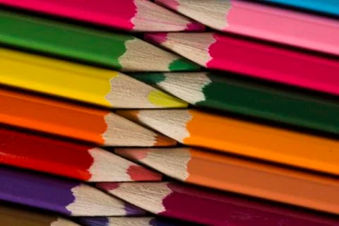 Multiple penicils. Stock Photos