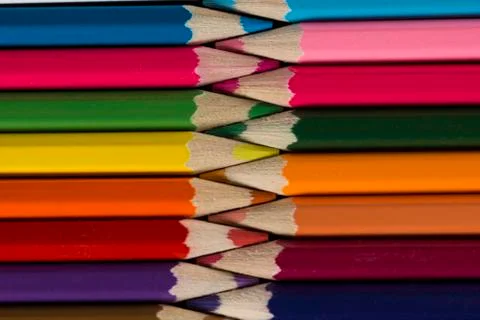 Multiple penicils. Stock Photos