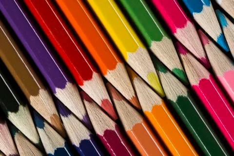 Multiple penicils. Stock Photos