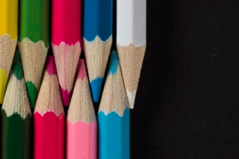 Multiple penicils. Stock Photos