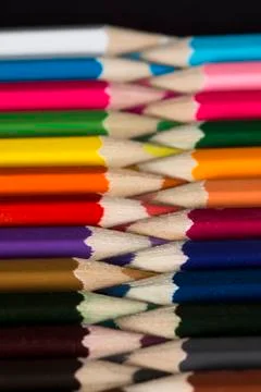 Multiple penicils. Stock Photos