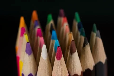 Multiple penicils. Stock Photos