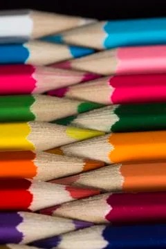 Multiple penicils. Stock Photos