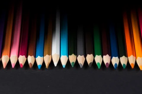 Multiple penicils. Stock Photos