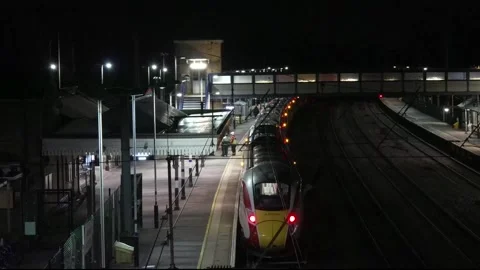 Multiple people stabbed on train in Cambridgeshire Stock Footage 320326823