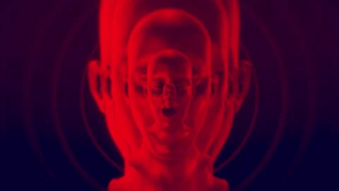 Multiple Personalities Red Video stock 263819585