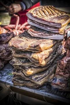 Multiple Pieces of Bacon Stock Photos