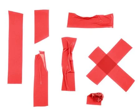 Multiple pieces of insulating tape Stock Photos