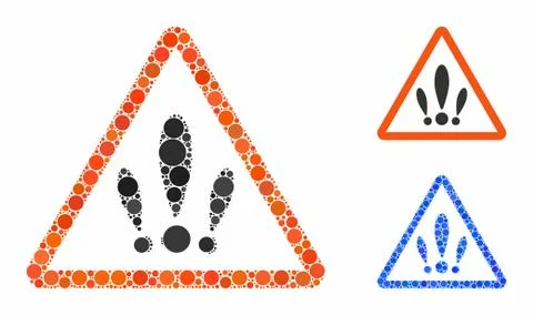 Multiple problems Mosaic Icon of Circles 스톡 일러스트