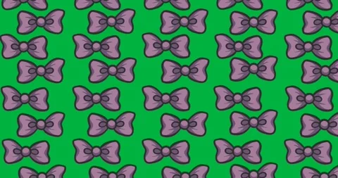 Multiple purple bow tie icons in seamless pattern against copy space on Stock Footage 318338355