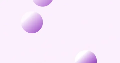 Multiple purple spheres bouncing on solid pink background. pink volumetric balls Stock Footage 307221308