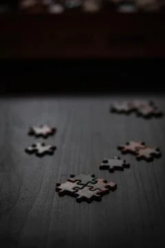 Multiple puzzle pieces Stock Photos