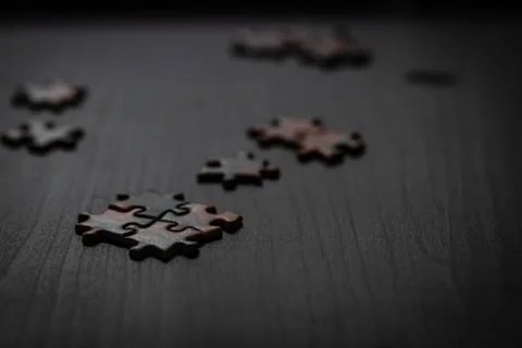 Multiple puzzle pieces Stock Photos