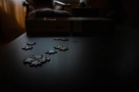 Multiple puzzle pieces Stock Photos