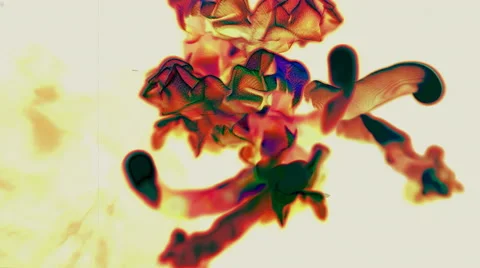 Multiple quick streams of dark particles on white background, 3D, looping Stock-Footage 65029004