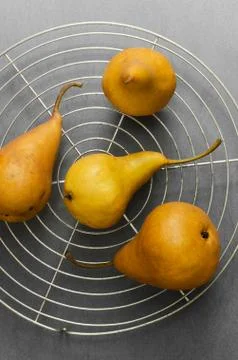 Multiple ripe pears Stock Photos