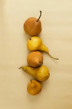 Multiple ripe pears Stock Photos