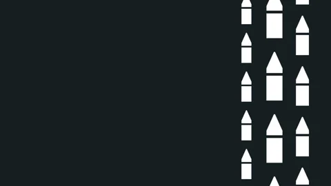 Multiple Rocket Formation Launch Icon Stock Footage 340297094