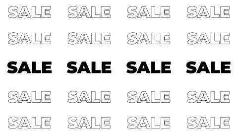 Multiple Sale Texts with Emphasis on Discount Offers. Stock Illustration