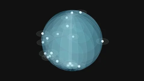 Multiple satellites orbit Earth Stock Footage 292103936