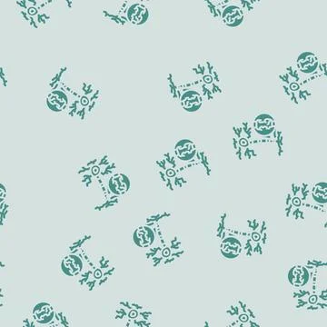 Multiple sclerosis disease glyph vector seamless pattern 스톡 일러스트