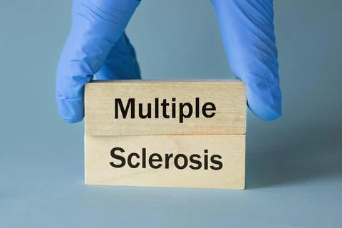 Multiple sclerosis (MS) a disease that affects the nervous system, Written .. Stock Photos