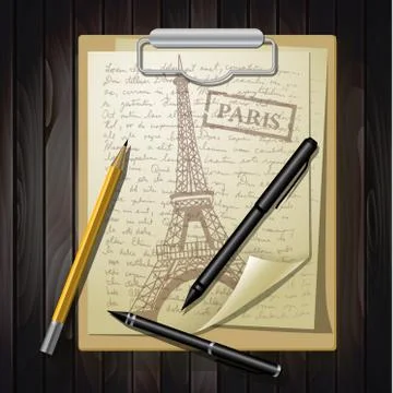 Multiple sheets of white paper Stockillustratie