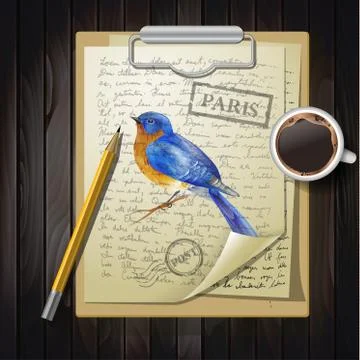 Multiple sheets of white paper Stockillustratie