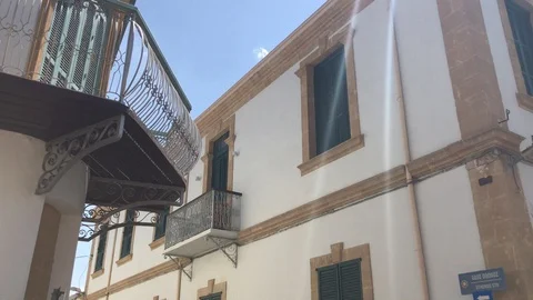 Multiple Shots of Old Architecture Balcony's Stock Footage 91901881