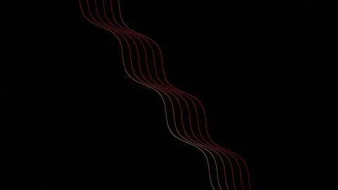 Multiple slender red, orange, and pink lines descend in a repeating winding.. Stock Illustration