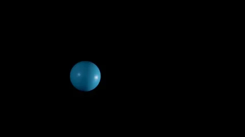 Multiple Small Blue Spheres Bouncing Against a Solid Black Background Stock Footage 325689780